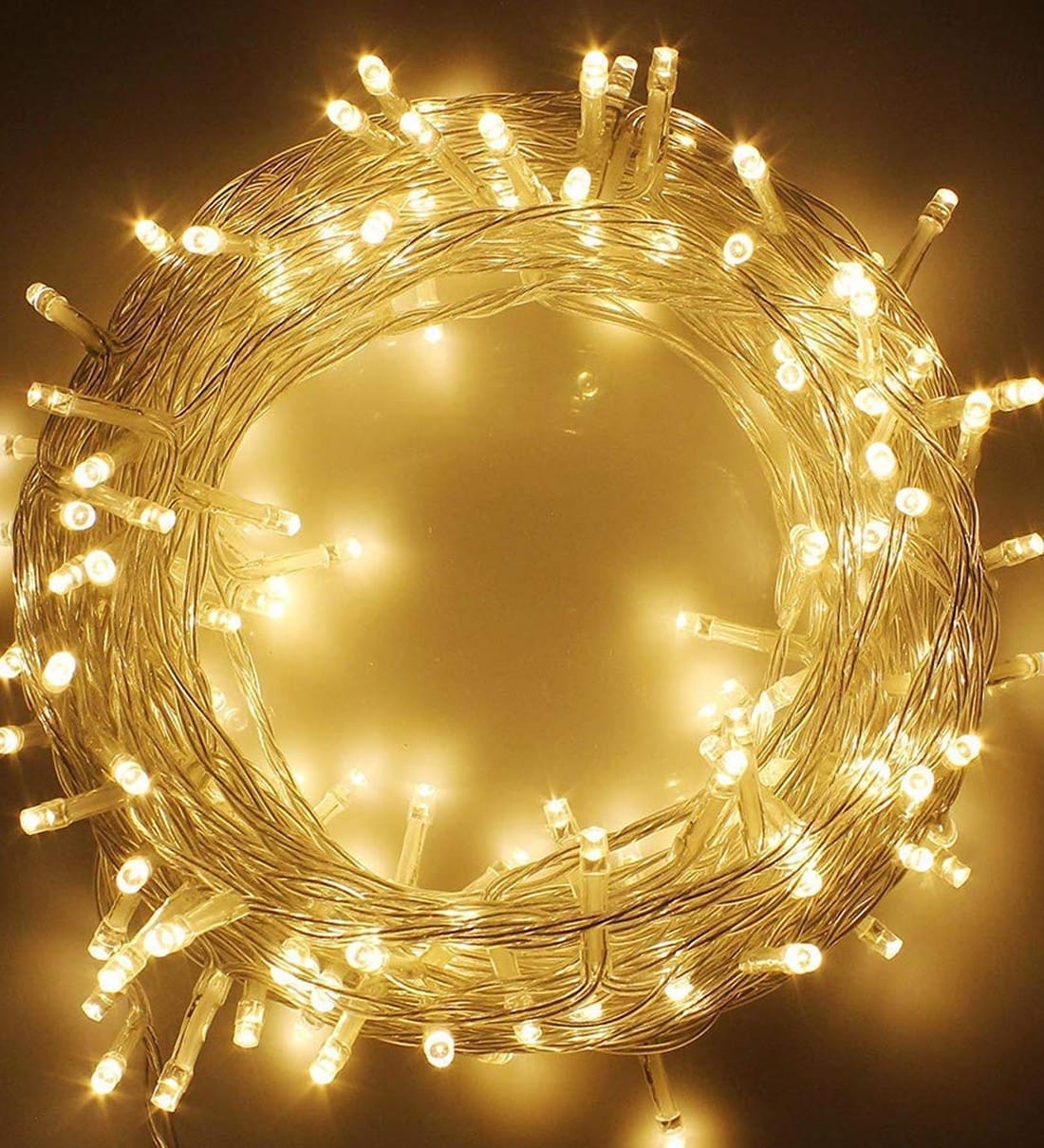 15 Mtrs 42 LED 3 Wired Warm White Corded LED Electric String Light,Share By Sinoman