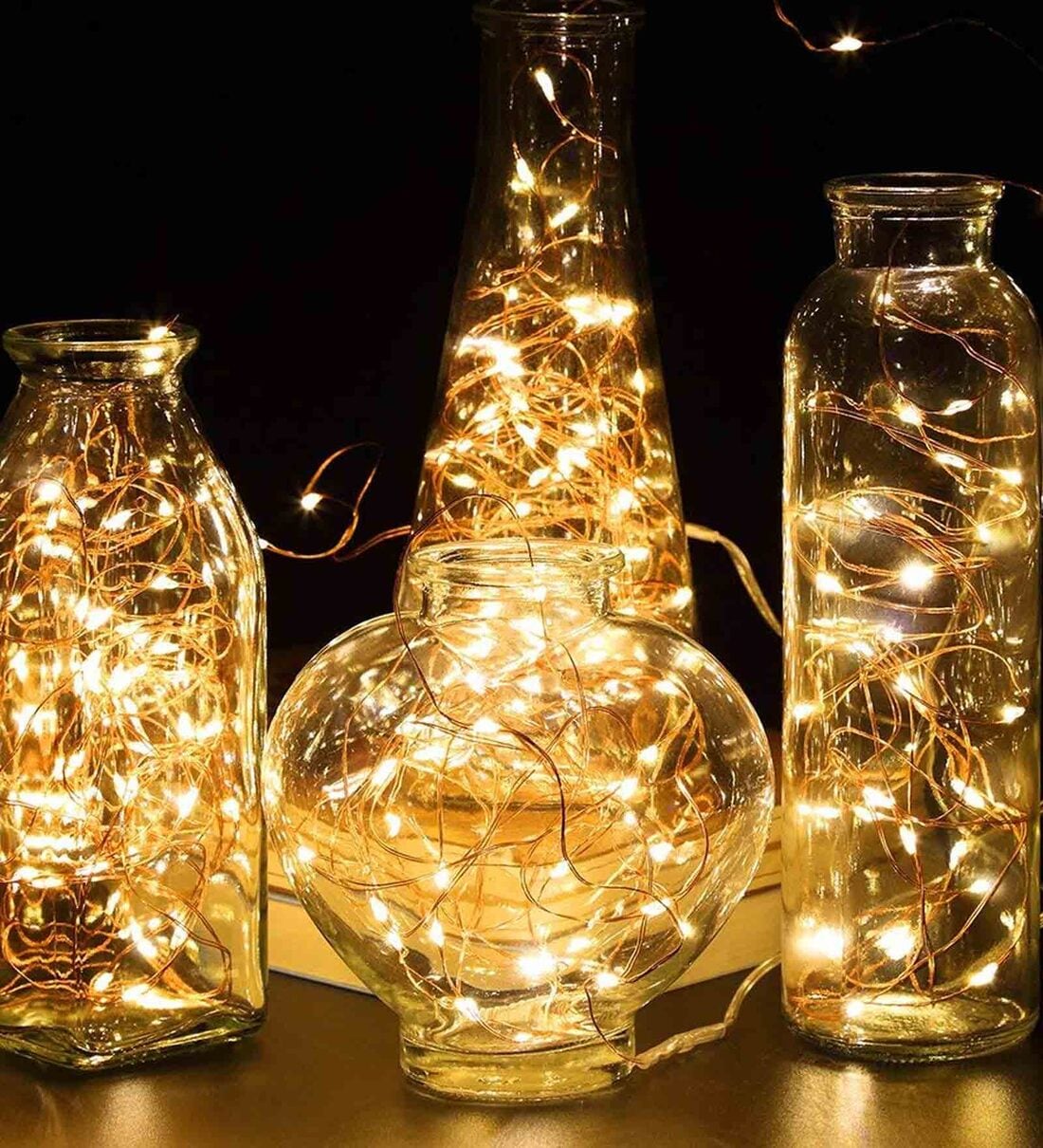 Yellow 10 Meters 100-LED Fairy Copper Waterproof USB Operated String Lights,Share By Homesake