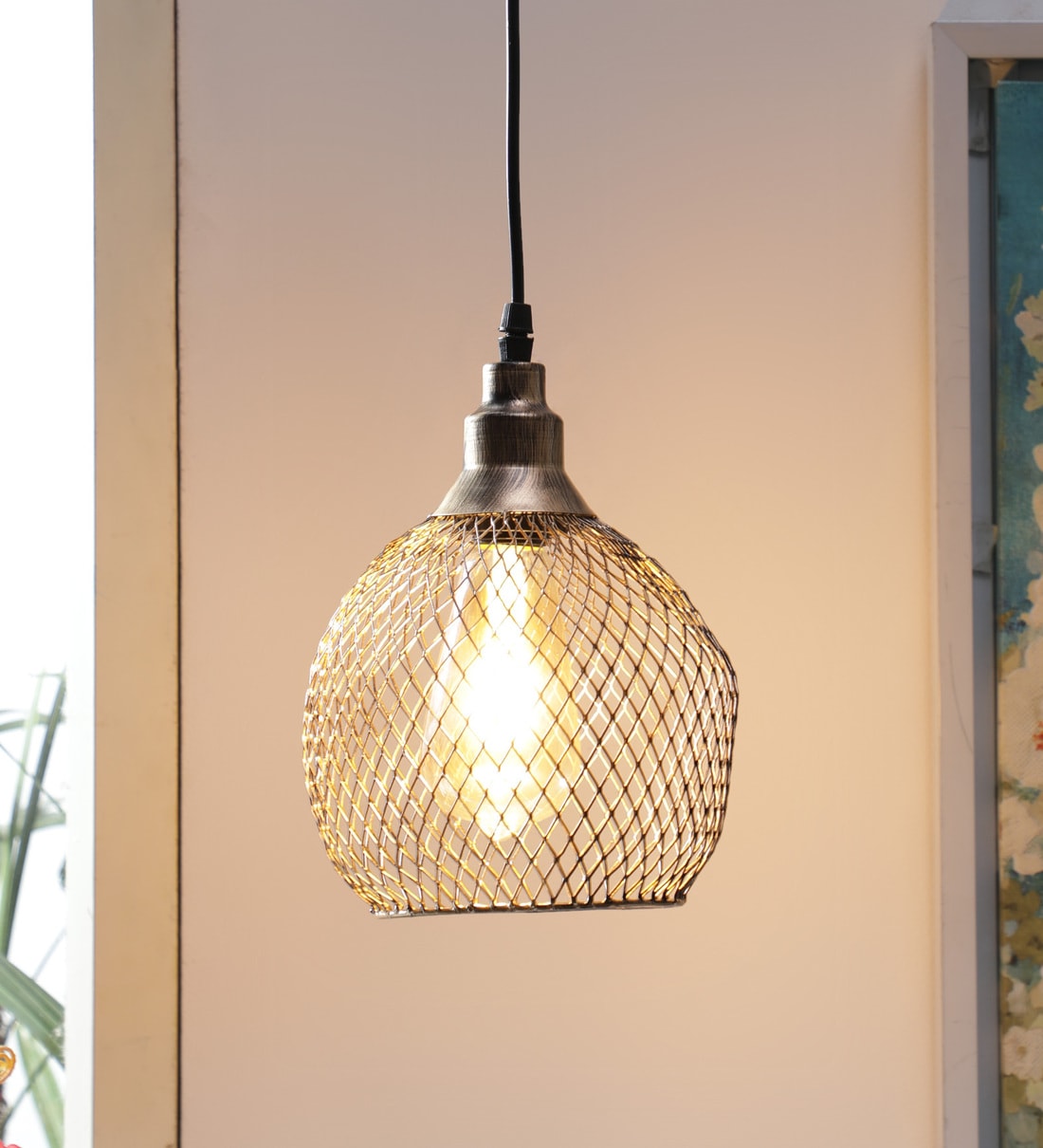 Anzu Gold Metal Hanging Light,Share By DecorativeRay