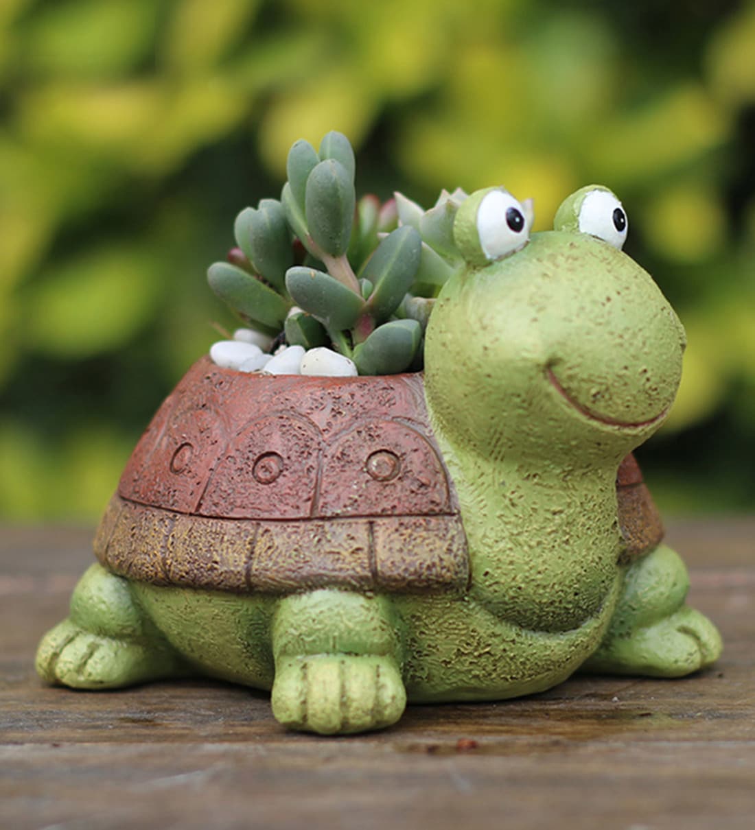 Green Resin Cute Tortoise Desk Pot Planter,Share By myBageecha