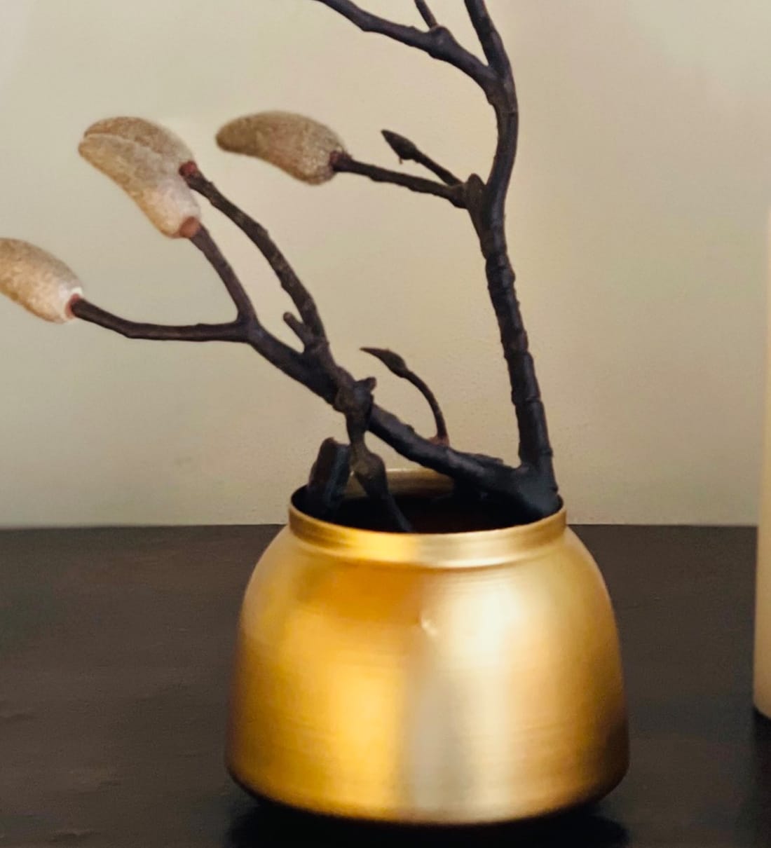 Gold Metal Flower vase,Share By Urban Born