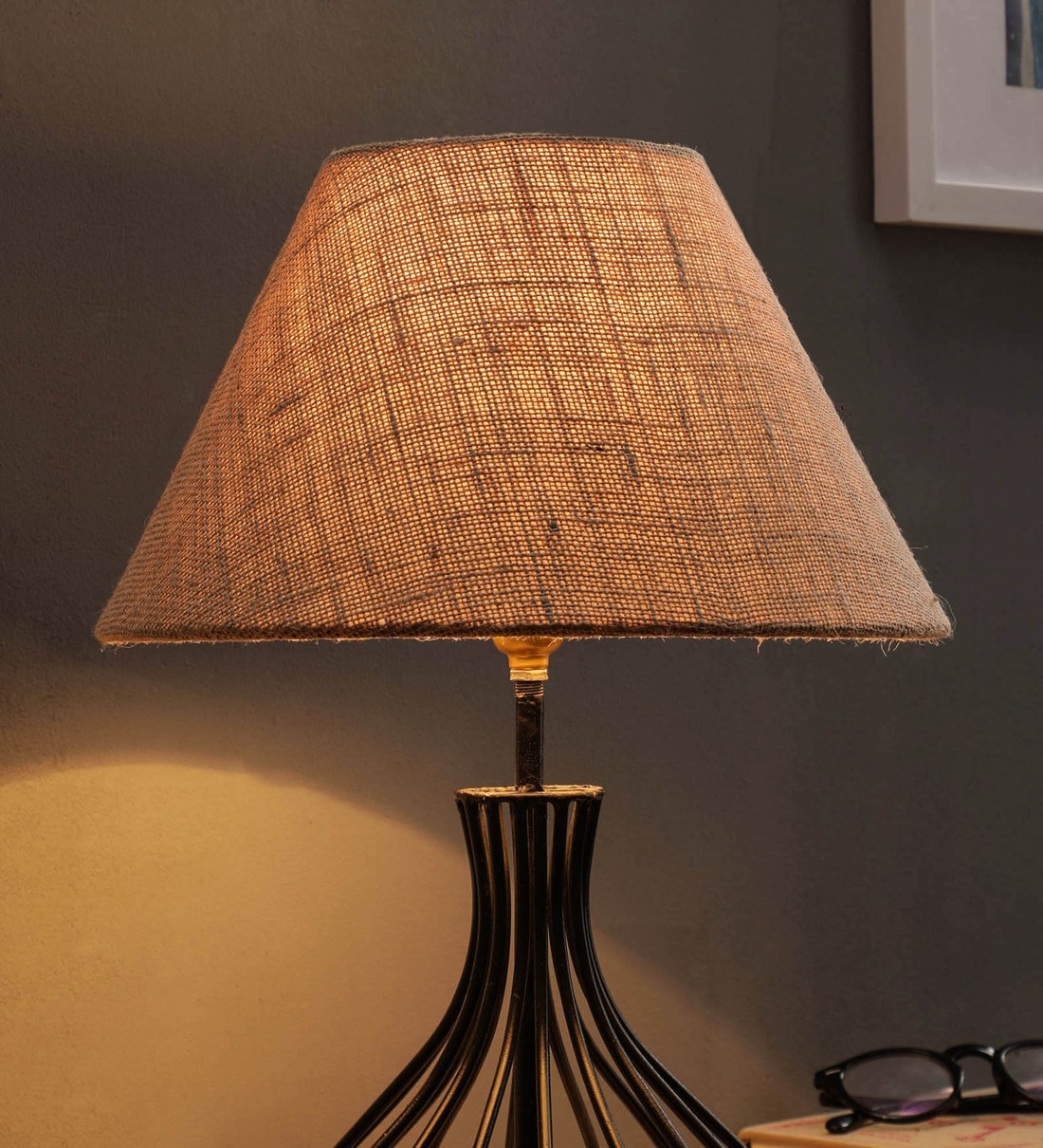 Bare Beige Colour Jute Fabric Lampshade,Share By Foziq