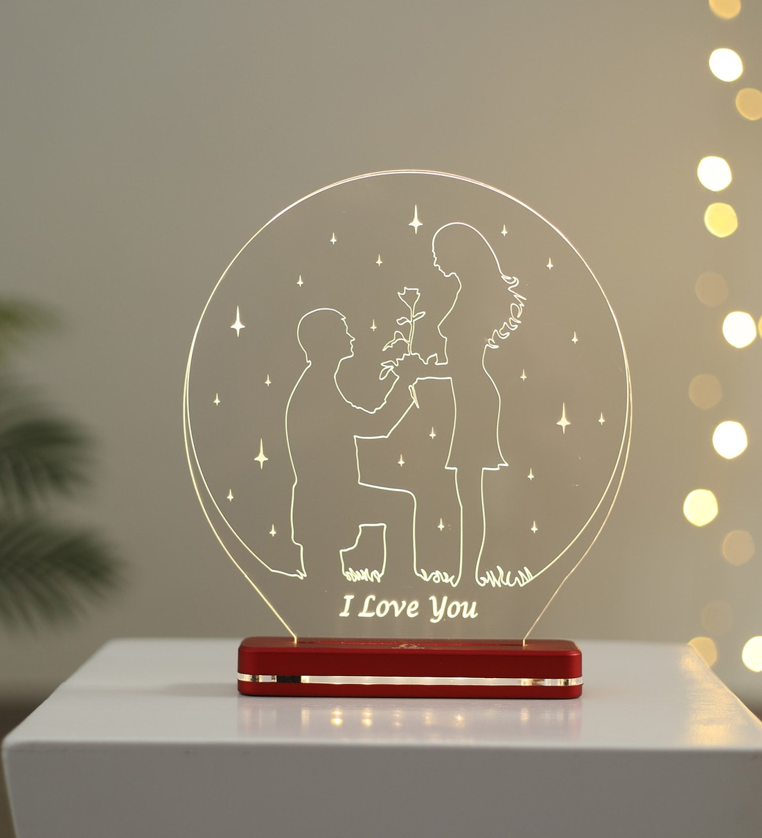 I Love You ABS Plastic LED Table Lamp,Share By LIT Lamps