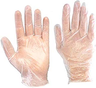 Aabha (100 Pcs) Wet Dry High-Density Multi-Purpose Clear Transparent Eco-Friendly Disposable Plastic Hand Gloves