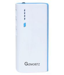 Gizmobitz G 1022 10000 -mAh Li-Ion Power Bank White Blue