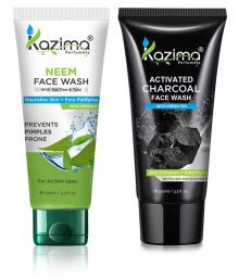 Kazima Neem Facewash+ CHARCOAL Face Wash 100 ml Pack of 2