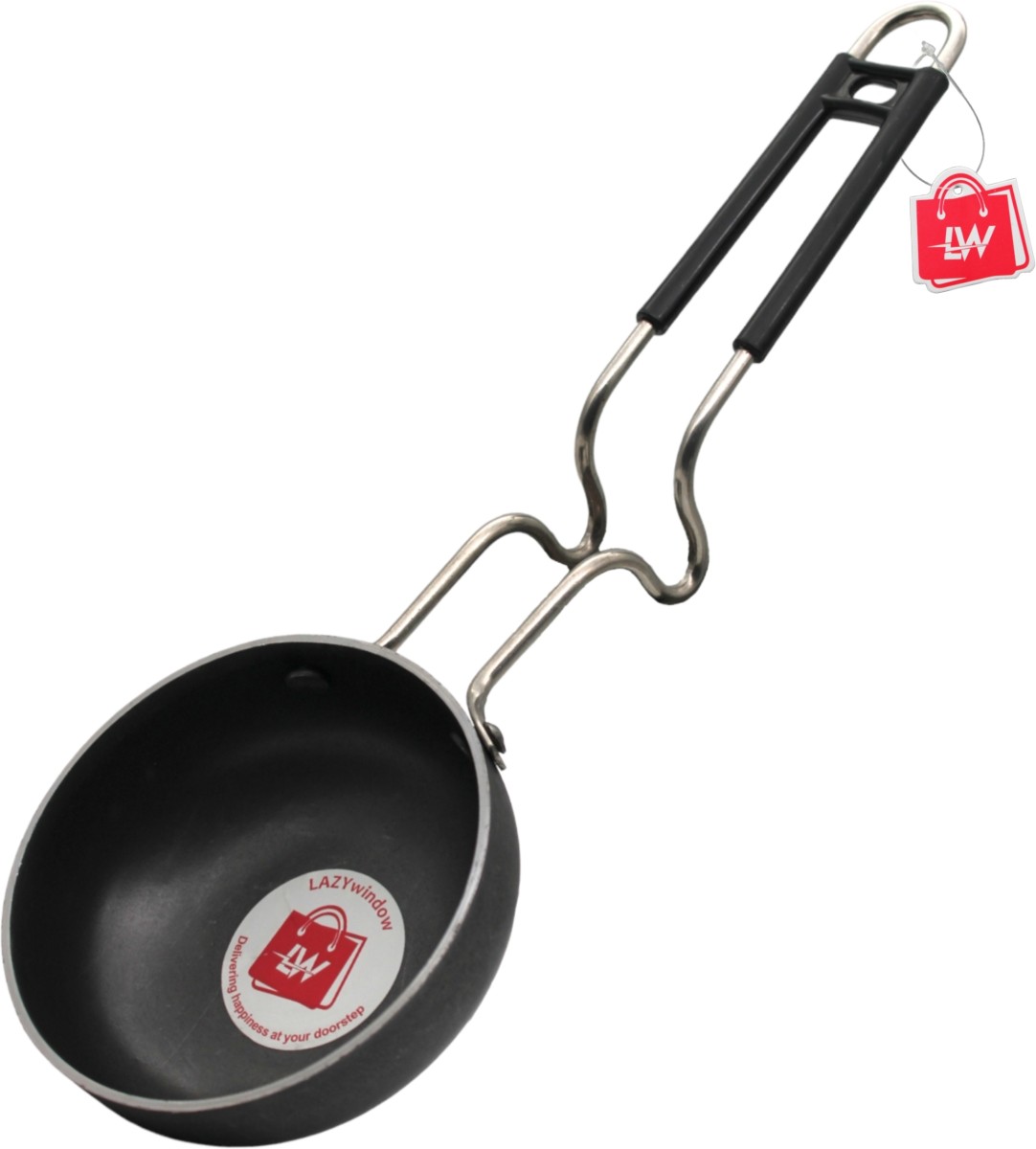 Essential Iron Tadka Pan with Steel Handle, Tadka Pan 12 cm diameter 0.3 L capacity (Iron, Induction Bottom)