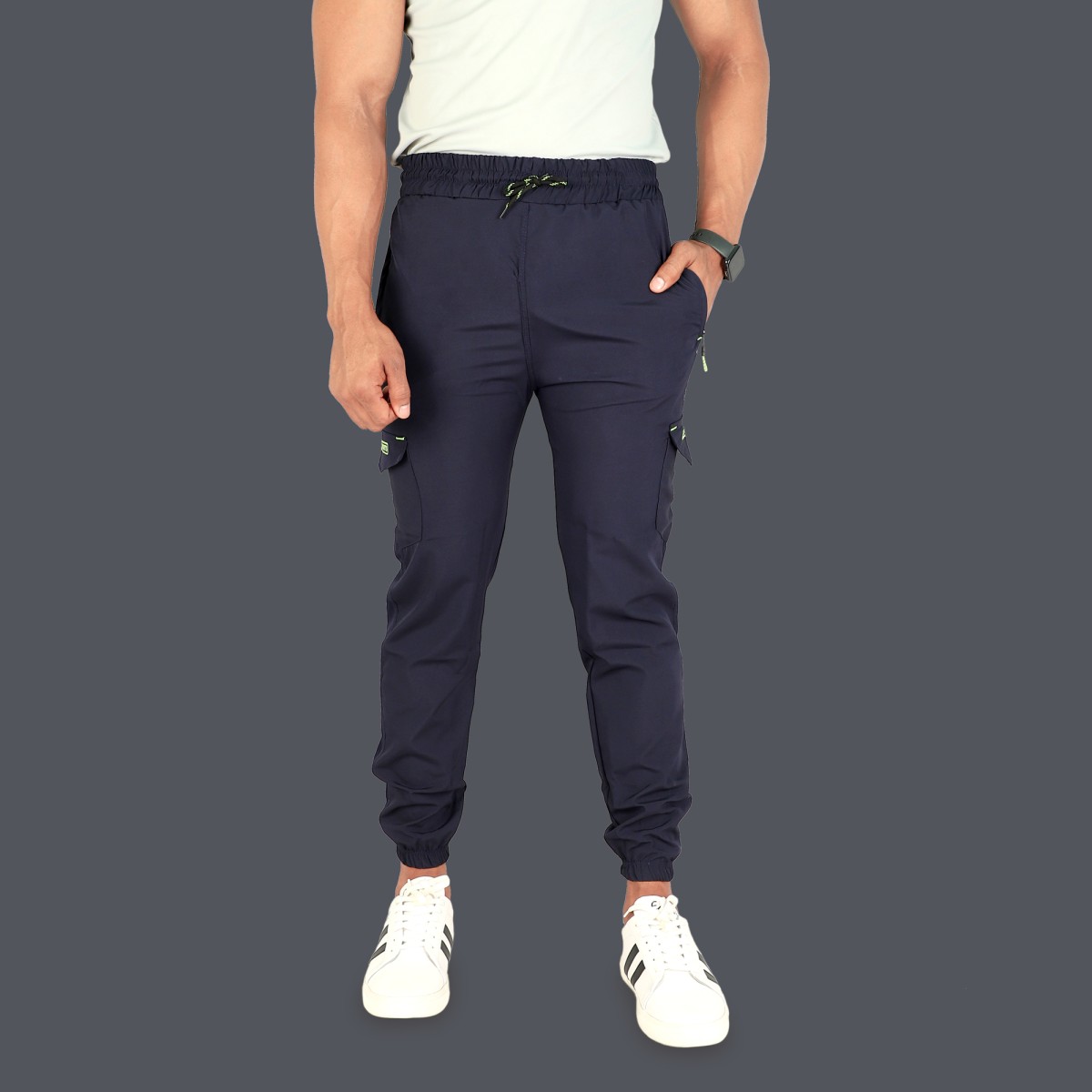 Men Lycra Cargos