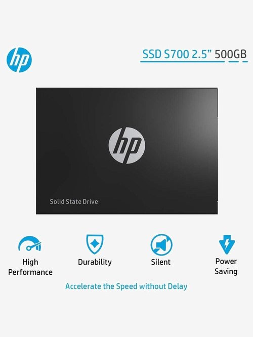 HP S700 2DP99AA#ABC 500GB SATA 2.5 inch Internal Solid State Drive (SSD) (Black)