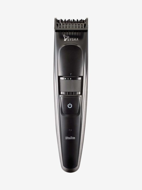 Syska HT800 3W Rechargeable Cordless Trimmer for Men (Black and Grey)