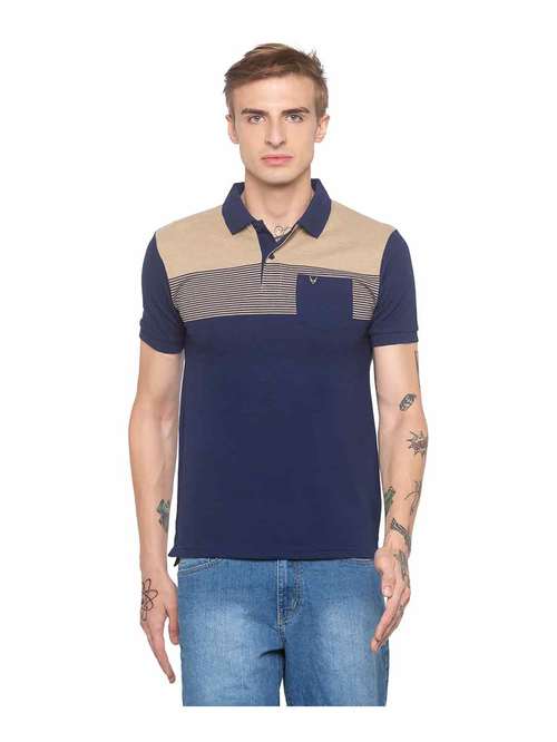 Globus Navy Striped Polo T-Shirt