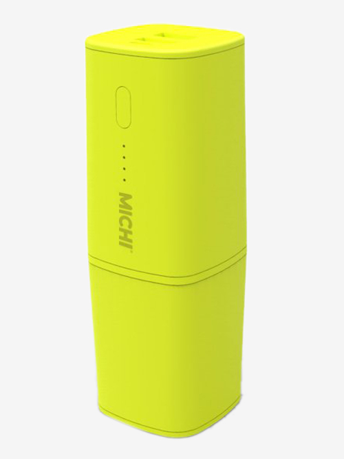 Michi 2000 mAh Lithium Polymer Power Bank with Car Charger (Green)