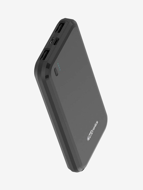 Portronics Power Brick 10 10000mAh Dual Output Ports Power Bank (POR-1014, Black)