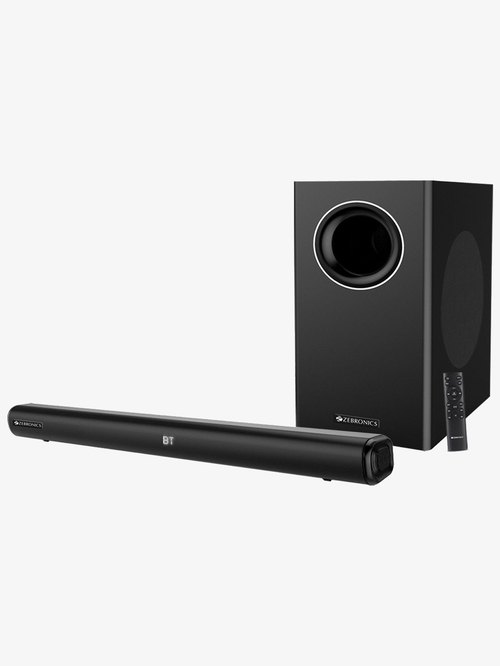 ZEBRONICS Juke bar 5000 pro 120 W Bluetooth Soundbar  (Black, 2.1 Channel)