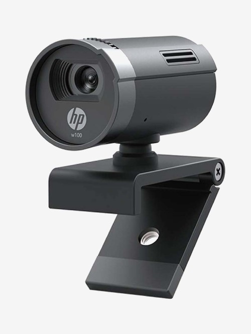 HP w100 480p/30 FPS Webcam with Built-in Mic (Black)