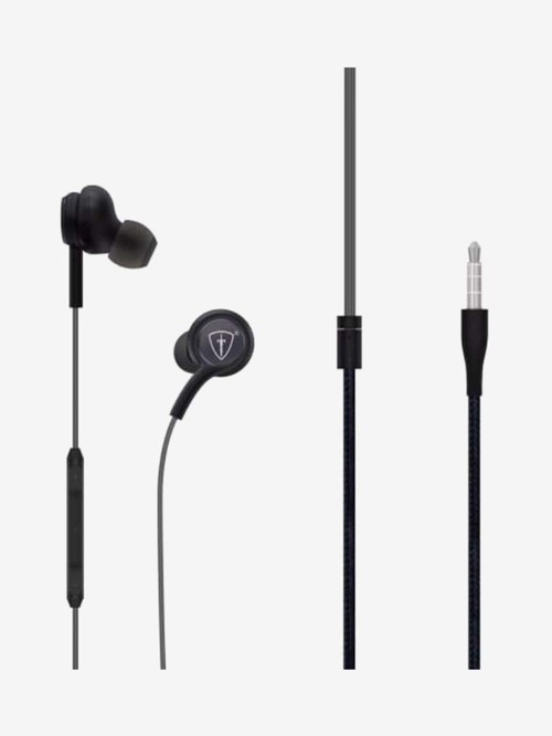 Tiitan S8TBE Stereo Wired In-Ear Earphones with Microphone (Black)