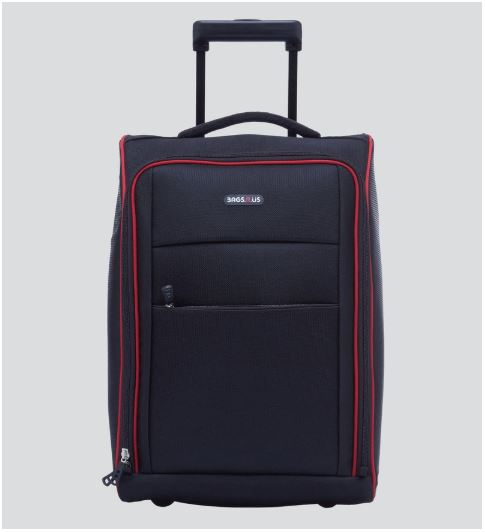 Bags R Us 36 Ltr Polyester Black Cabin Trolley Bag