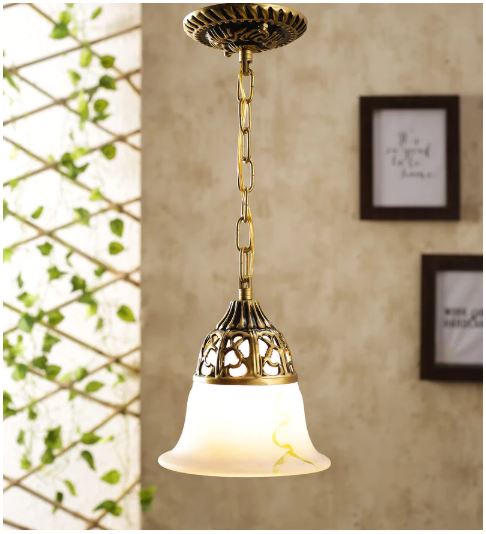 Gold Metal Portuguese Hanging Light by Aesthetic Home Solutions