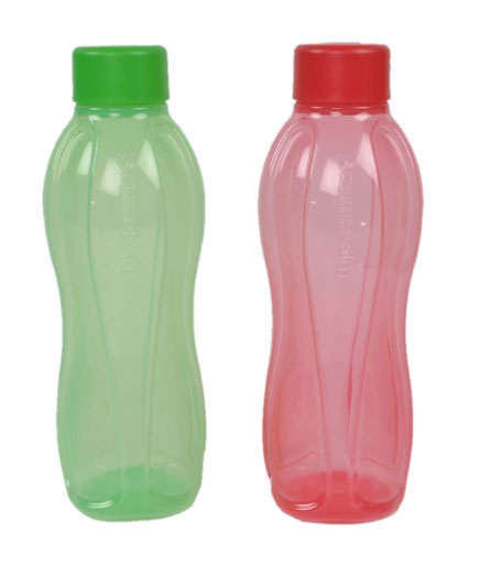 Tupperware Green & Pink Plastic 500 ML Bottle - Set of 4